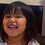 bodypart, child, computerhardware, electronics, face, female, girl, happy, hardware, head, laughing, monitor, mouth, person, photography, portrait, screen, smile, teeth, tv