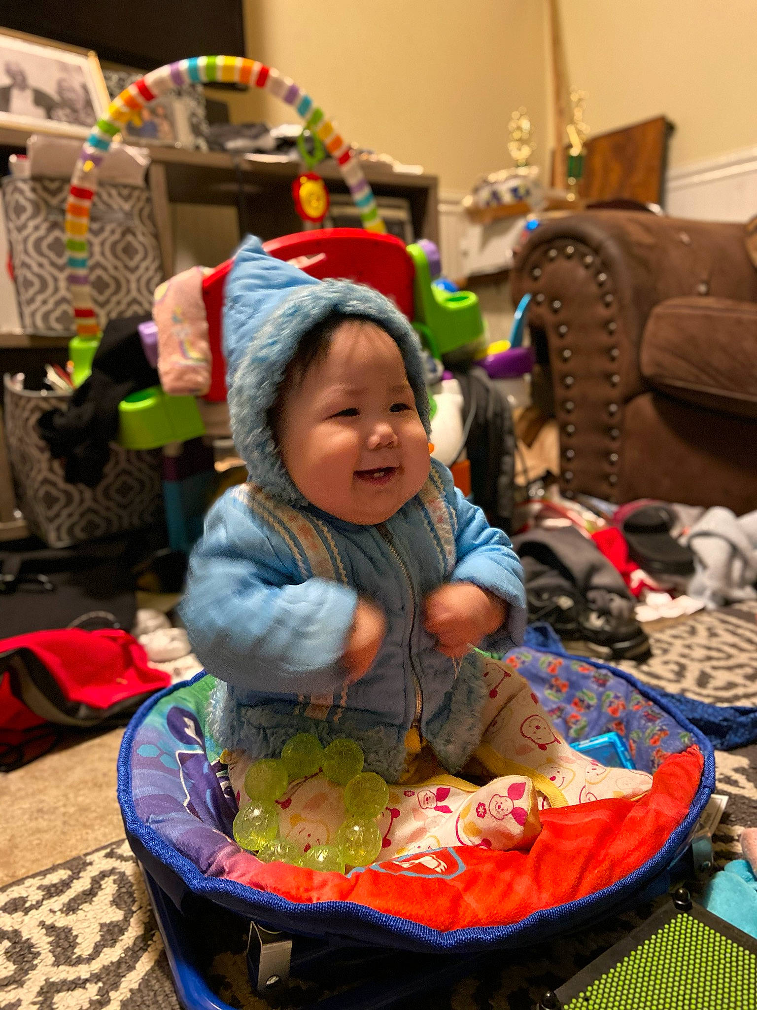 Susan joined the competition — help win amazing prizes! baby, baby_products, child, fun, person, play, product, room, sitting, smile, toddler