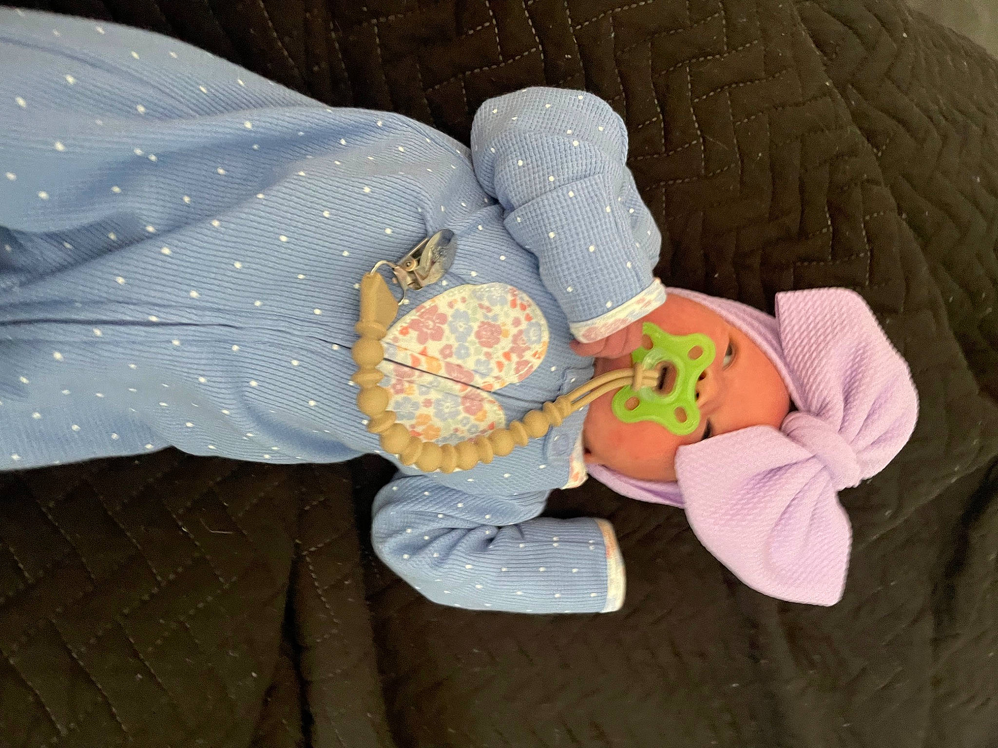 Izzabella joined the competition — help win amazing prizes! baby_toddler_clothing, child, comfort, hat, headgear, linens, nail, pattern, person, room, stuffed_toy, textile, visual_arts, wrist
