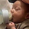 Noah is registered to the contest to win money with this photo: baby, blanket, bottle, child, closeup, clothing, comfort, cute, face, feeding, hand, indoors, infant, newborn, nurturing, peaceful, portrait, rest, sleeping, soft