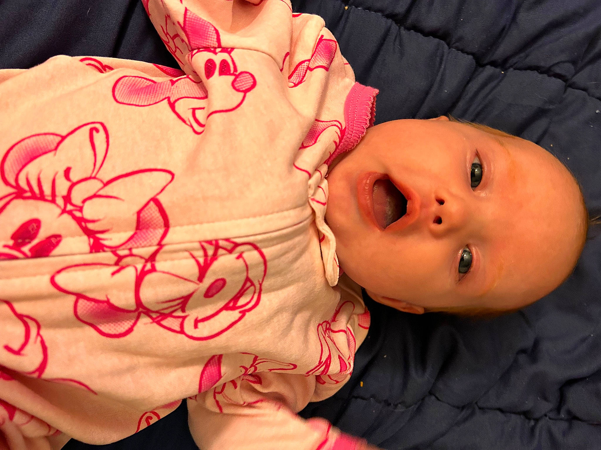 Paisleigh joined the competition — help win amazing prizes! baby, baby_toddler_clothing, cheek, child, eye, eyelash, facial_expression, finger, gesture, hand, happy, human_body, lip, mouth, neck, nose, person, pink, red, skin