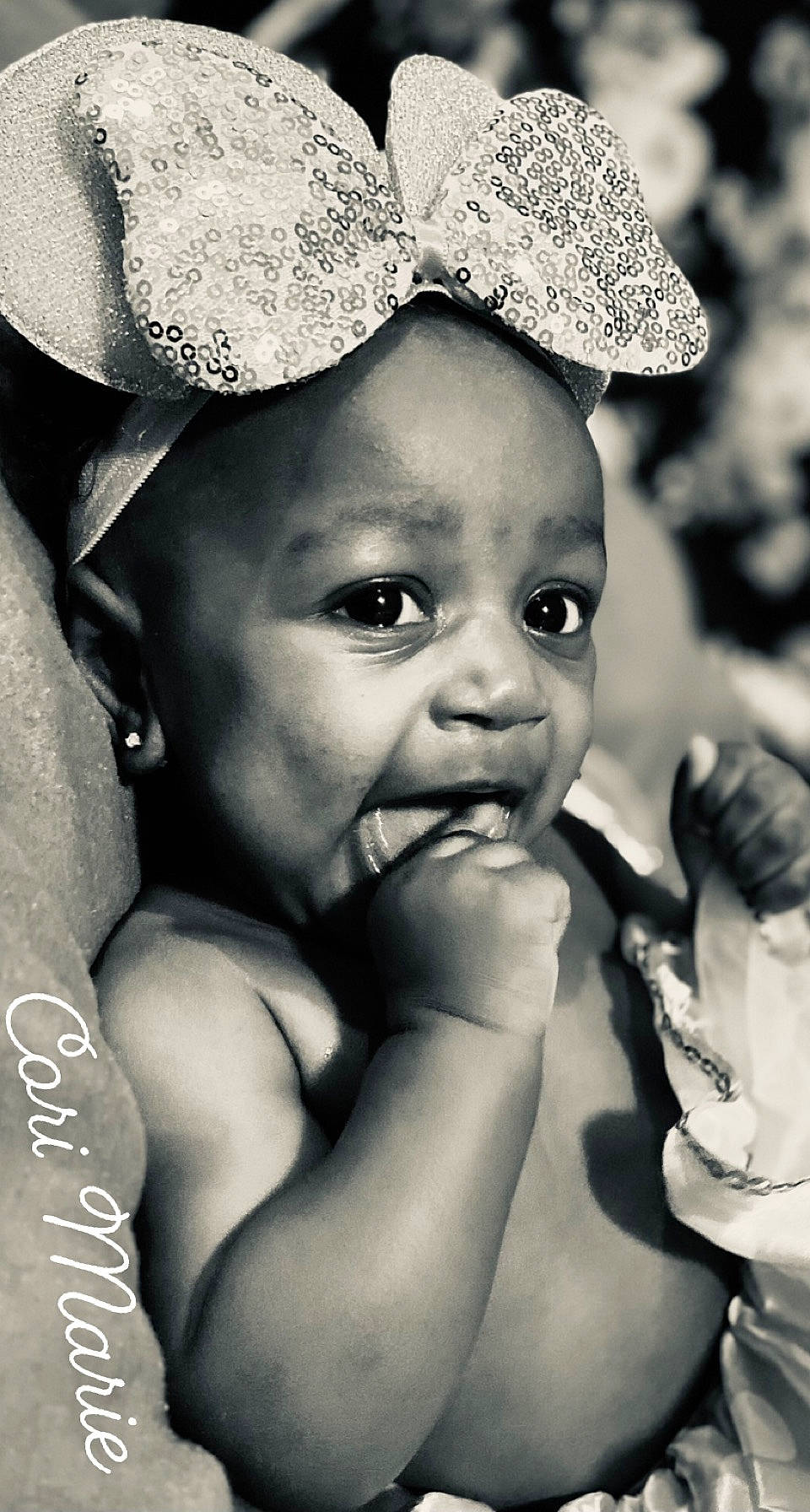 Cori joined the competition — help win amazing prizes! black, black_and_white, costume_hat, eye, eyebrow, facial_expression, flash_photography, gesture, hairstyle, happy, head, iris, lip, mouth, organ, person, photograph, product, skin, style