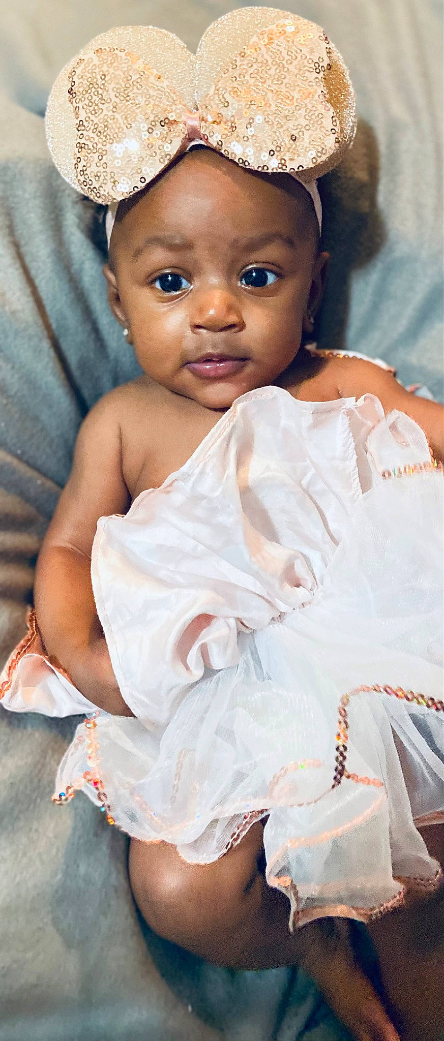 Cori joined the competition — help win amazing prizes! baby, baby_toddler_clothing, blue, cheek, child, dress, event, eye, face, flash_photography, hairstyle, happy, head, iris, lip, person, pink, skin, smile, toddler