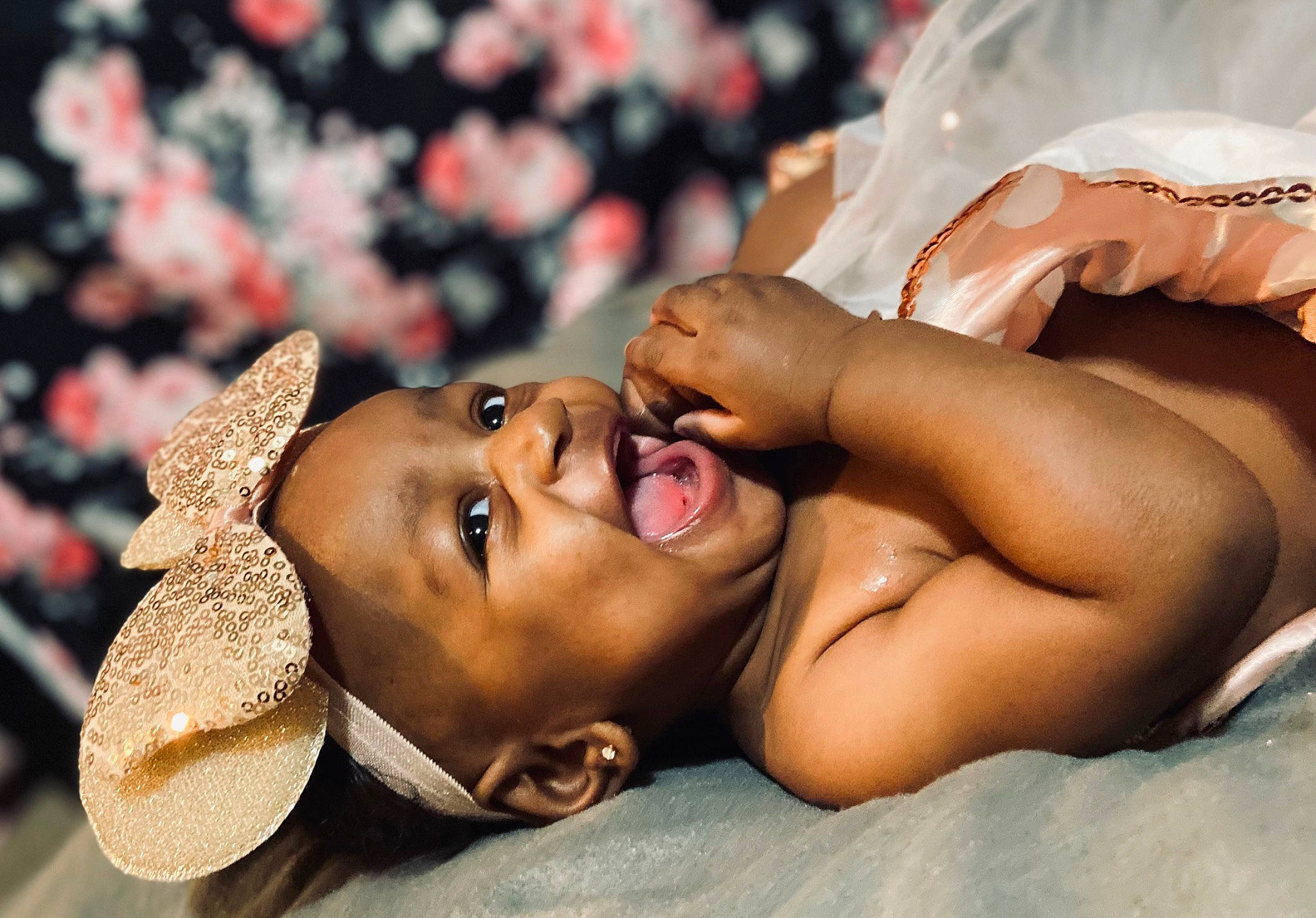 Cori is registered to the contest to win money with this photo: abdomen, barechested, black_hair, chest, child, event, eye, fashion_accessory, flash_photography, gesture, happy, hat, head, headgear, headpiece, human_body, leisure, navel, person, skin