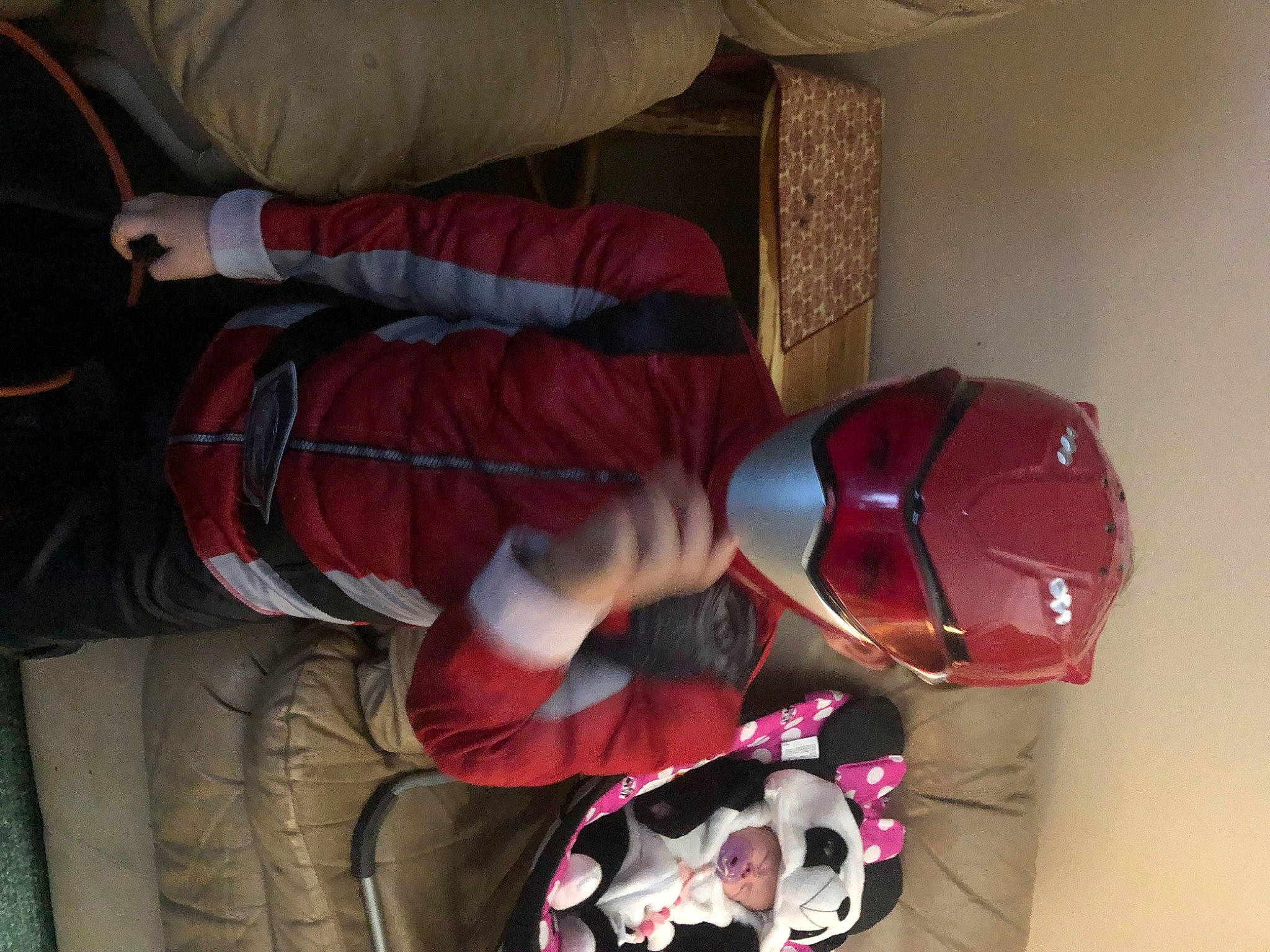 Carsyn joined the competition — help win amazing prizes! ball, carmine, child, curtain, elbow, fun, headwear, helmet, human_body, human_leg, joint, knee, leg, magenta, person, personal_protective_equipment, plant, room, sports_gear, textile