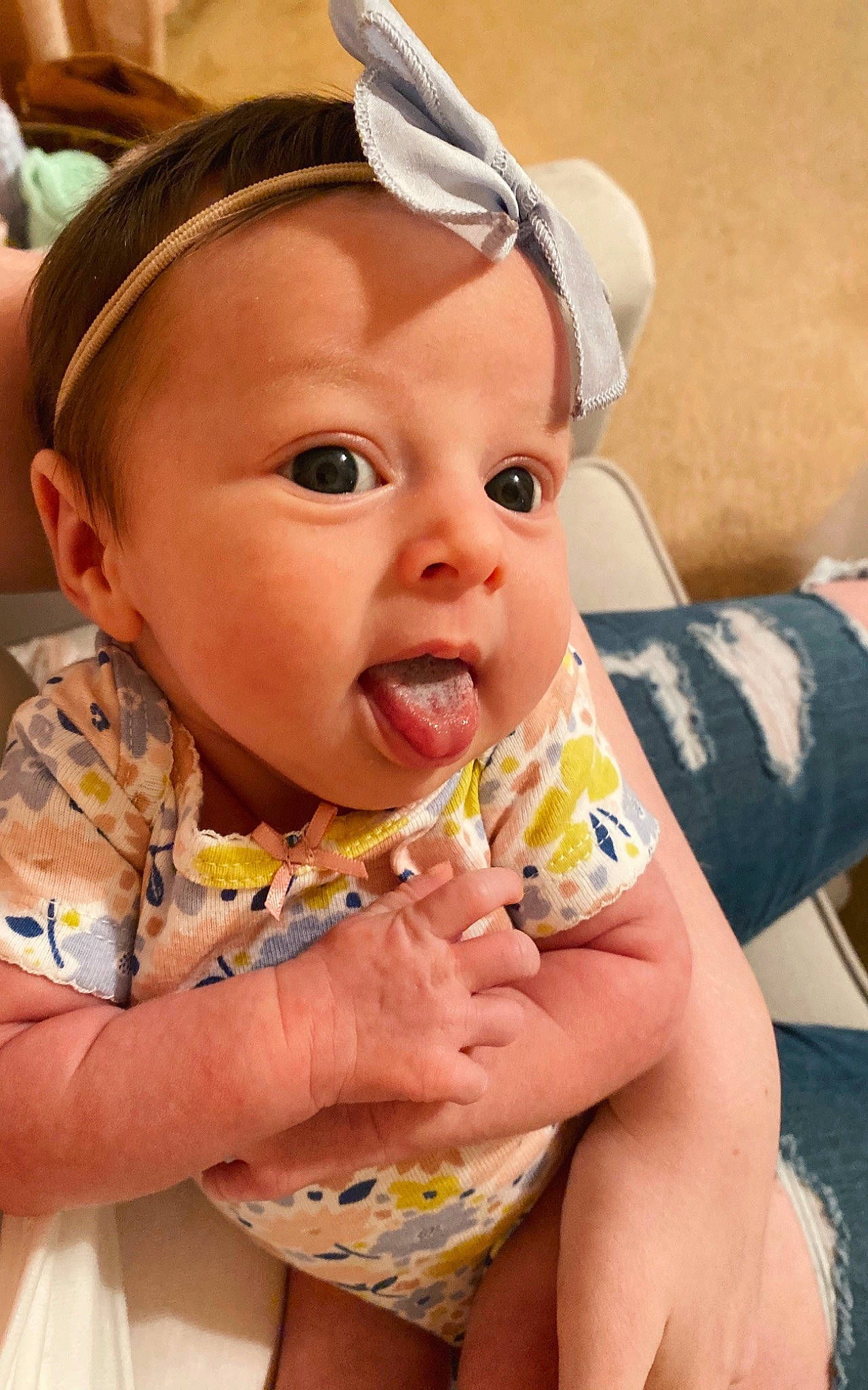 Jasmin joined the competition — help win amazing prizes! baby, child, eating, headband, person, toddler