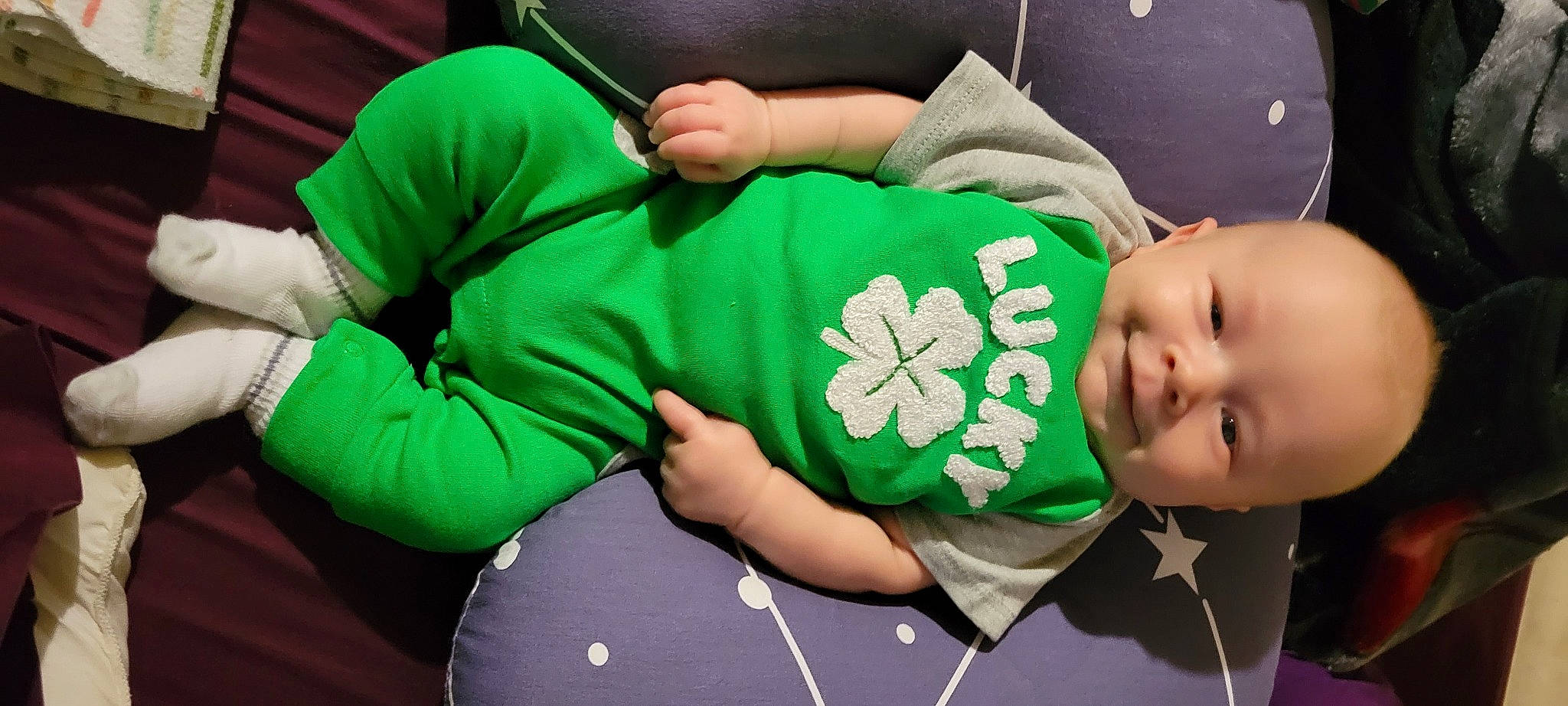 Owen joined the competition — help win amazing prizes! baby, baby_products, baby_toddler_clothing, child, comfort, elbow, finger, gesture, grass, happy, joint, joy, pattern, person, plant, room, sitting, sleeve, t_shirt, thigh