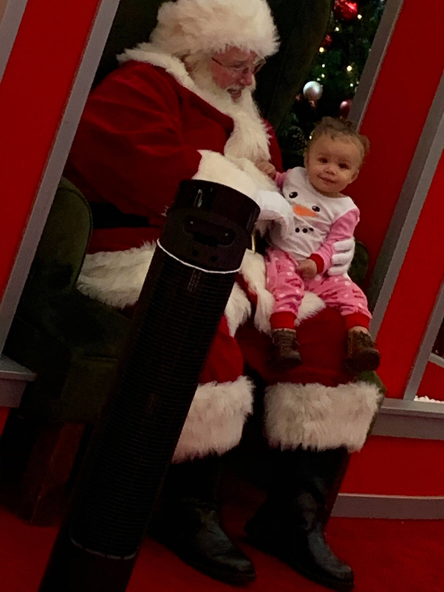Danarah joined the competition — help win amazing prizes! carpet, child, christmas, christmas_eve, event, fictional_character, fur, fur_clothing, holiday, human_body, lap, person, santa_claus, toddler