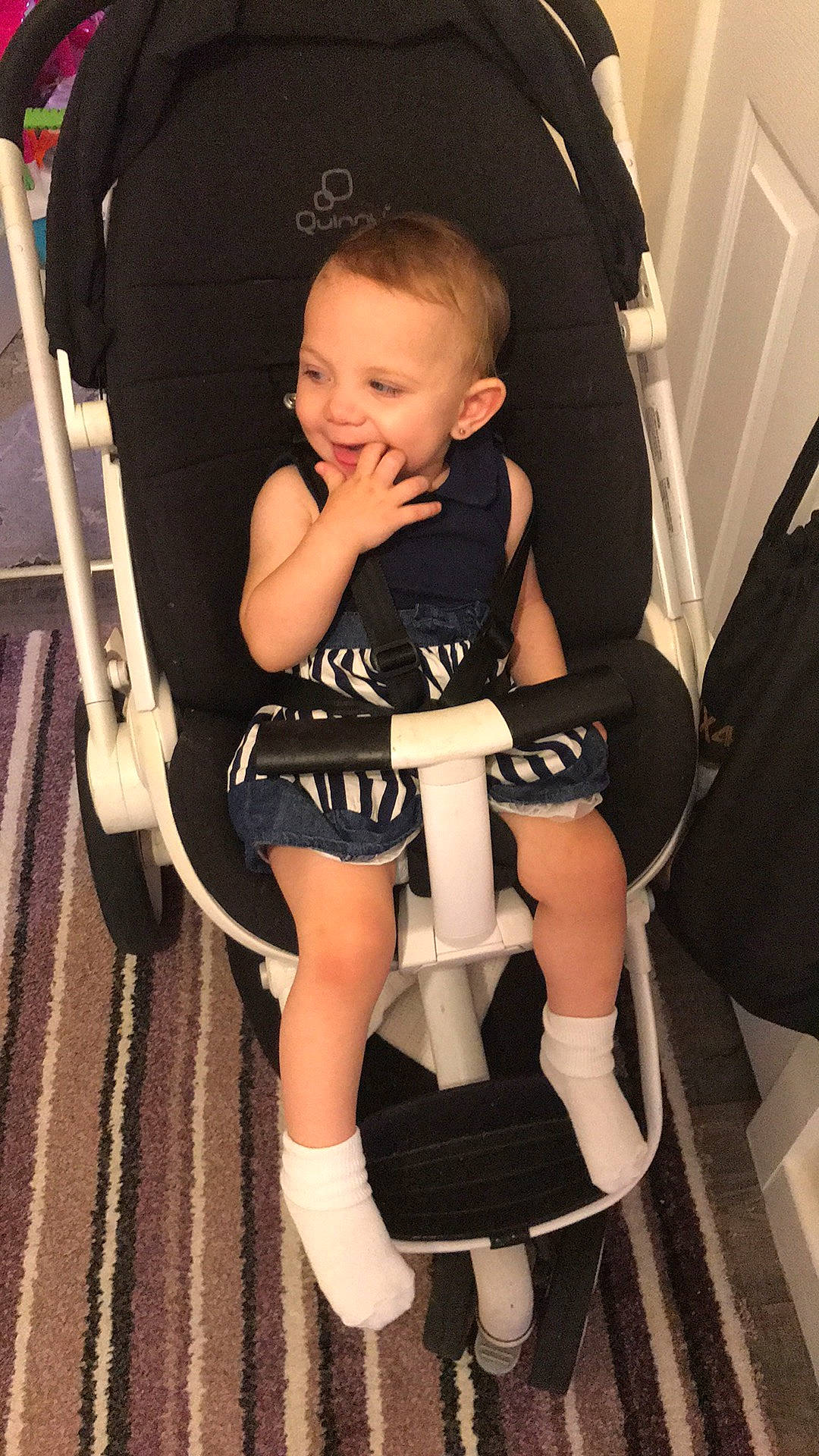 Olívia joined the competition — help win amazing prizes! baby, baby_carriage, baby_in_car_seat, baby_products, cheek, child, knee, leg, person, product, sitting, swing, toddler