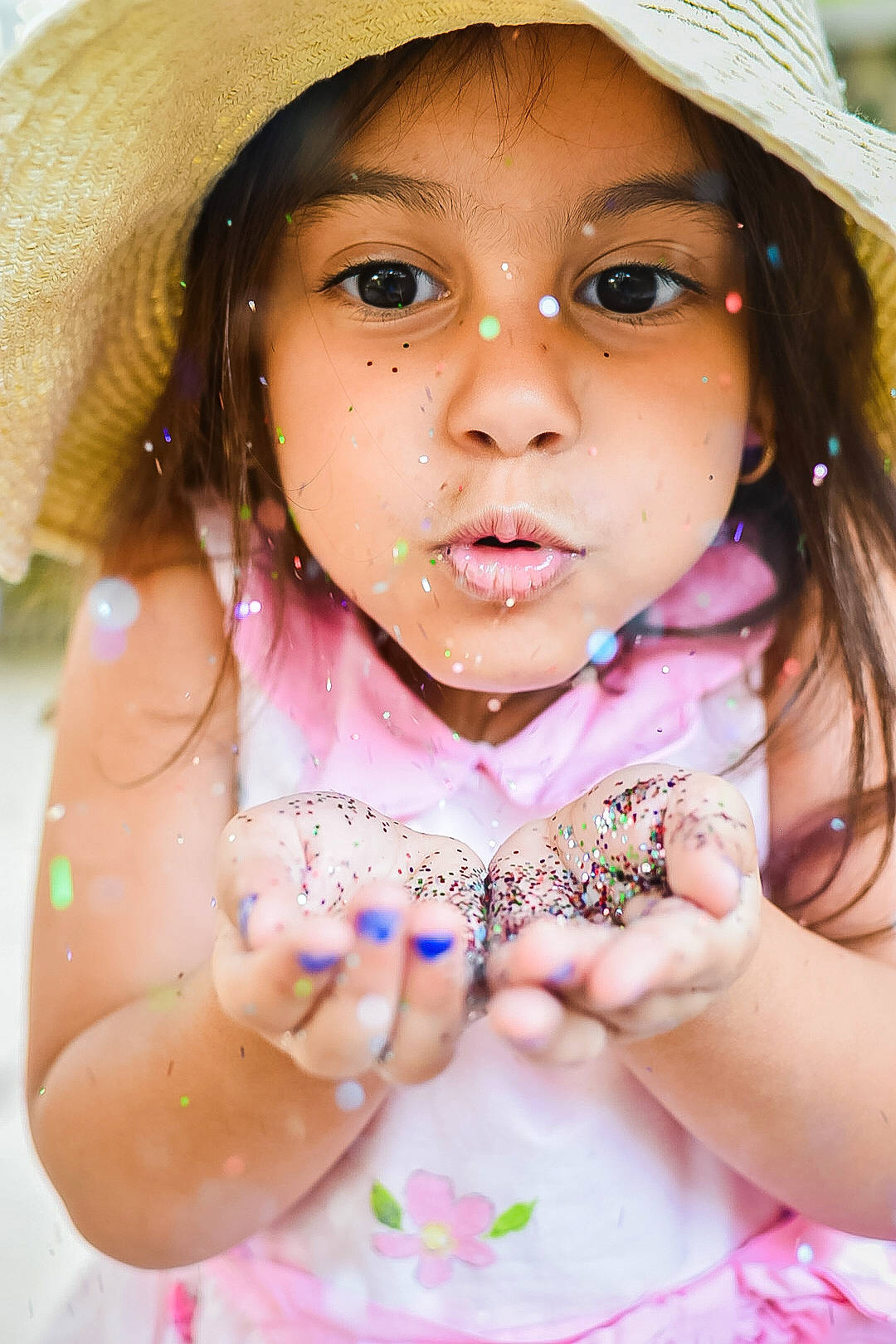 Arielle joined the competition — help win amazing prizes! beauty, cheek, child, child_model, eye, eyelash, face, fashion_accessory, fun, happy, head, headgear, lip, person, photography, pink, skin, smile, sweetness, toddler