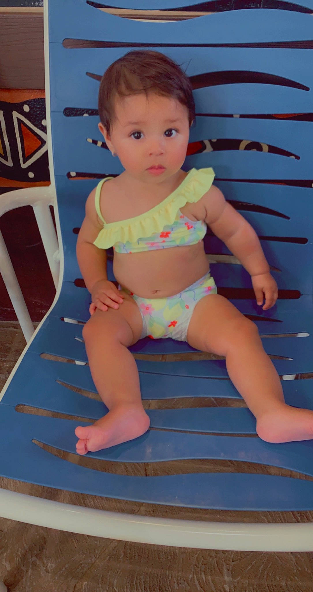 Analia joined the competition — help win amazing prizes! abdomen, baby, baby_toddler_clothing, barefoot, cheek, chest, eye, human_body, joint, knee, leg, leisure, person, pink, skin, stomach, surprise, thigh, toddler, trunk