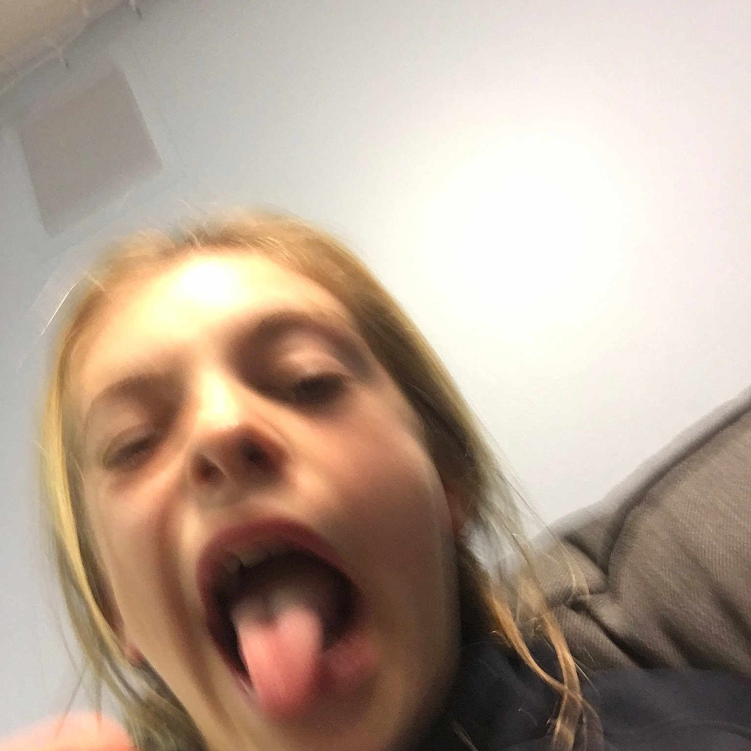 Wild Betsy is registered to the contest to win money with this photo: face, facial_expression, fun, gesture, head, human_body, jaw, lip, mouth, neck, nose, organ, photography, selfie, shout, smile, tongue, tooth
