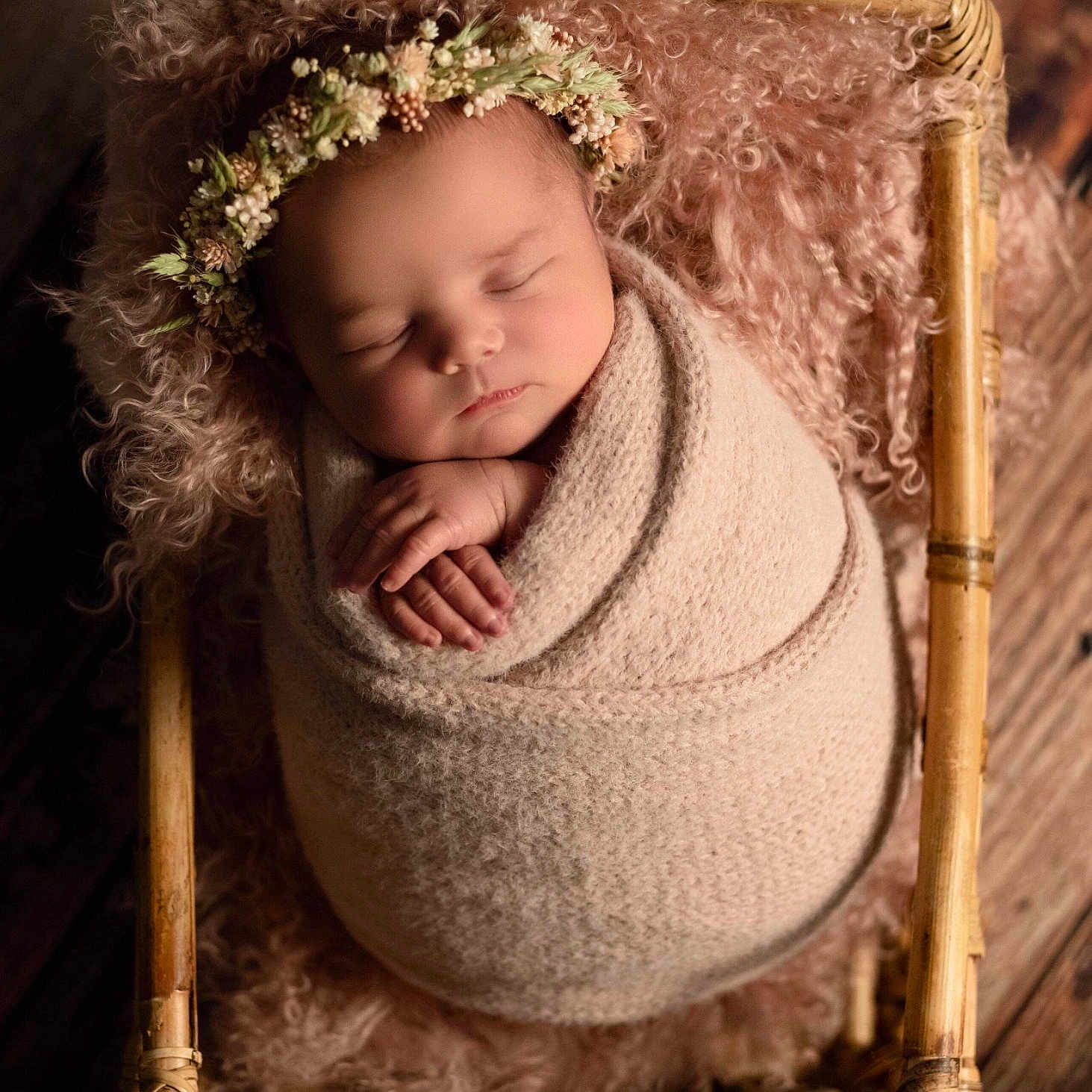 Calliope joined the competition — help win amazing prizes! art, baby, baby_toddler_clothing, cheek, child, chin, costume_hat, dress, eye, facial_expression, flash_photography, hairstyle, happy, headgear, headpiece, jewellery, ornament, toddler, wood, wool