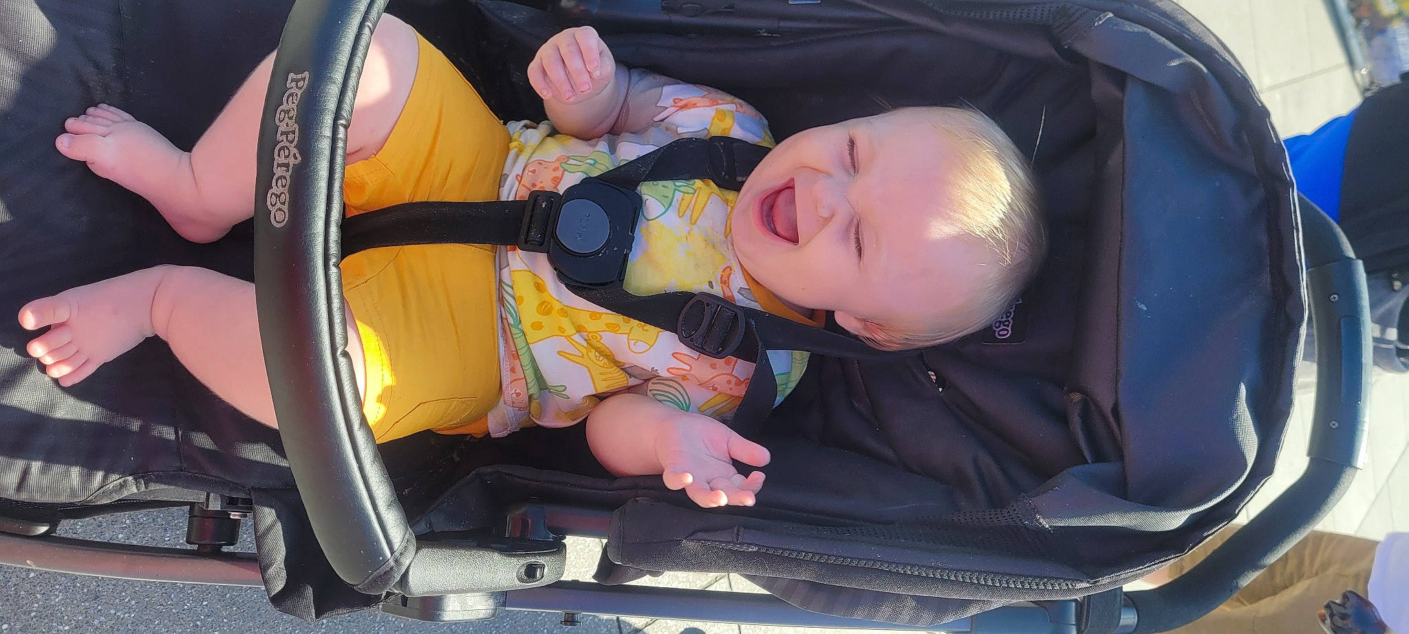 Alessio participe au concours pour gagner de l'argent avec cette photo : auto_part, baby, baby_carriage, baby_products, baby_toddler_clothing, car_seat, child, comfort, family_car, fun, lap, person, sitting, smile, toddler, vacation, vehicle, vehicle_door