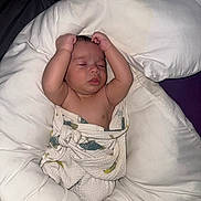 Hayden participe au concours pour gagner de l'argent avec cette photo : arms_up, baby, blanket, child, comfort, cozy, cushion, cute, face, home, indoors, infant, peaceful, portrait, relaxed, resting, sleeping, soft, wrapped, young