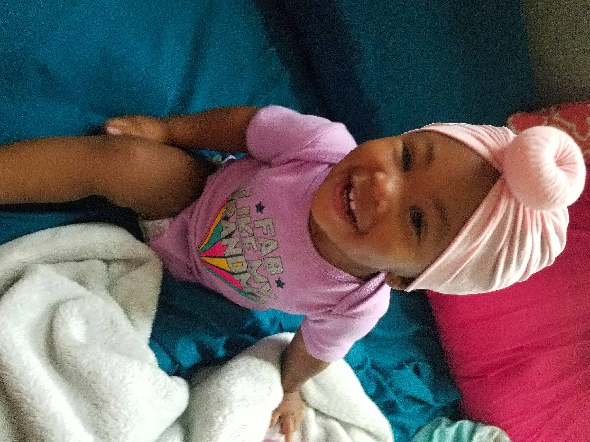 Khaliya joined the competition — help win amazing prizes! arm, baby, bedtime, birth, cheek, child, childbirth, hand, happy, headwear, joy, mouth, nap, nose, person, skin, sleep, smile, toddler