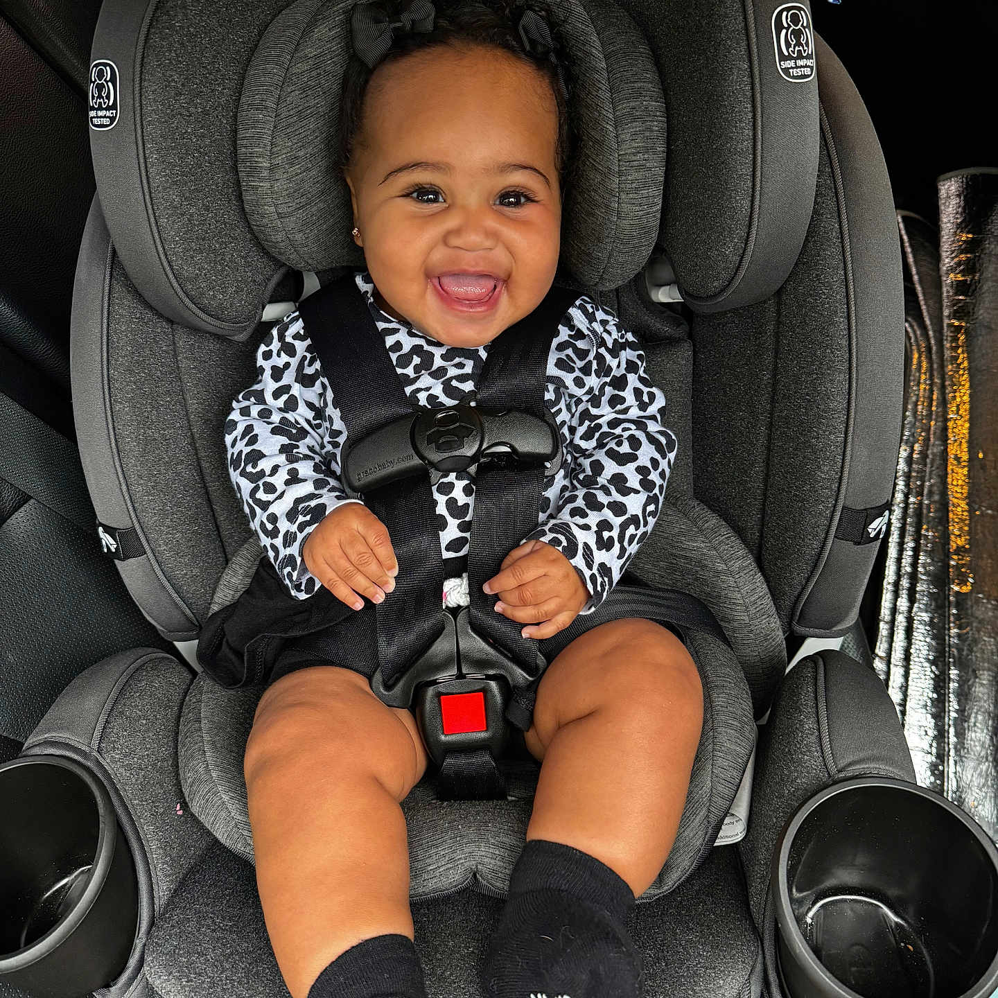 Kehlani joined the competition — help win amazing prizes! baby, car, car_interior, carseat, clothing, cushion, face, footwear, happy, head, homedecor, hosiery, person, photography, portrait, shoe, smile, sock, transportation, vehicle