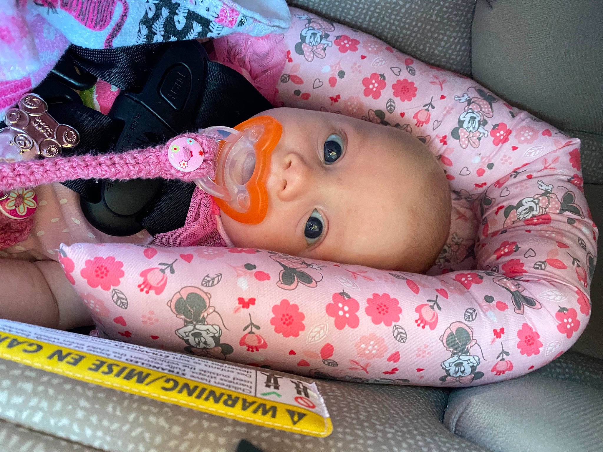 Blair is registered to the contest to win money with this photo: baby, baby_products, child, person, pink, product, textile, toddler