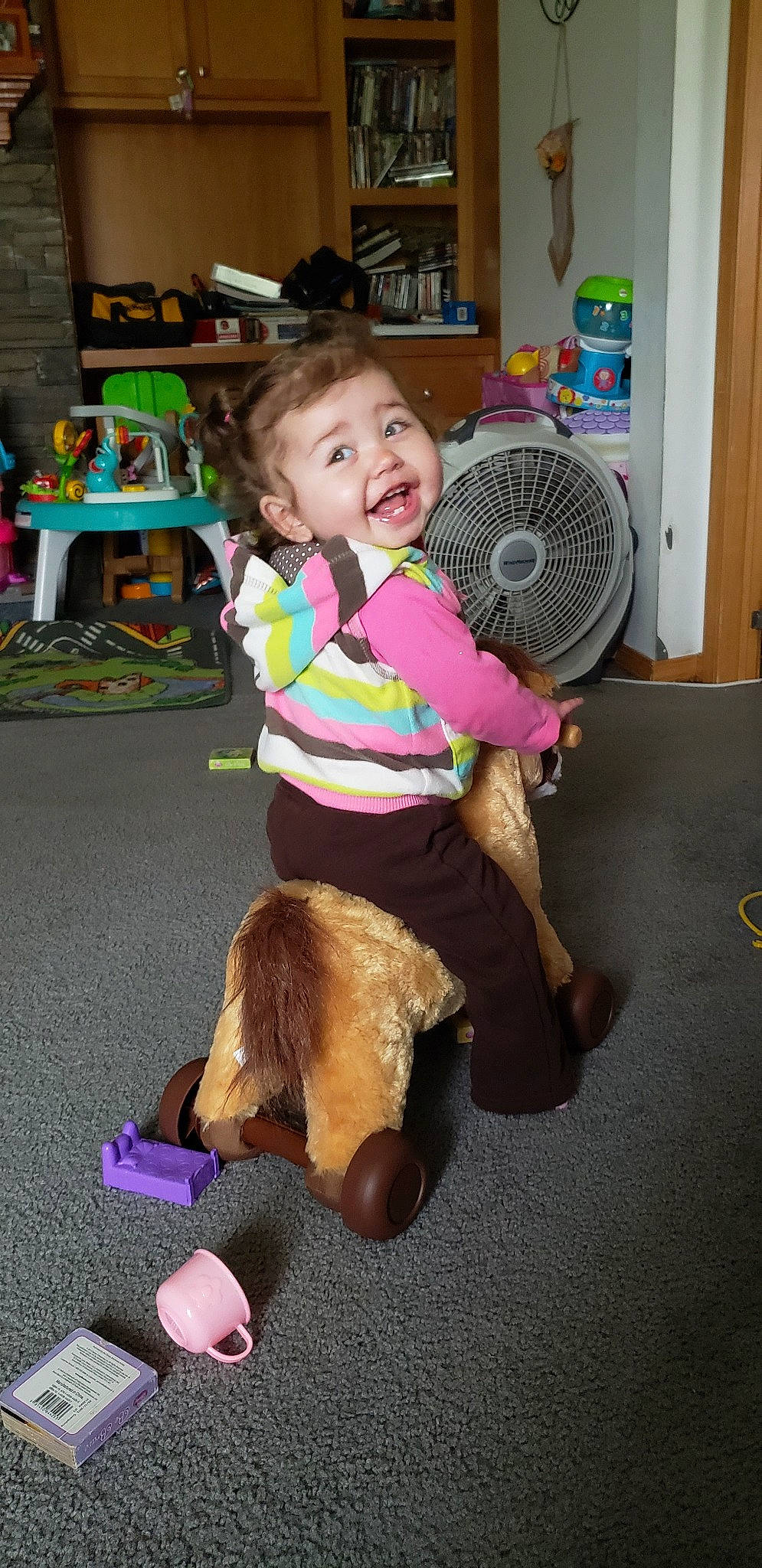 Ellie Mae joined the competition — help win amazing prizes! canidae, child, fawn, fun, person, play, toddler, toy