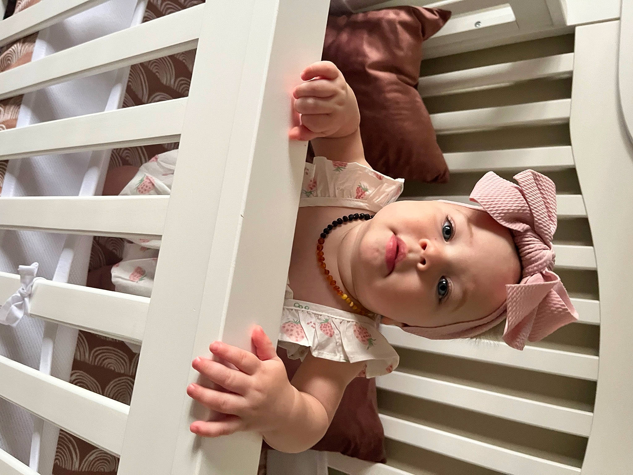 Palmer joined the competition — help win amazing prizes! arm, art, baby, baby_products, baby_toddler_clothing, child, comfort, finger, gesture, hand, happy, headwear, person, pink, room, skin, sleeve, smile, thumb, toddler