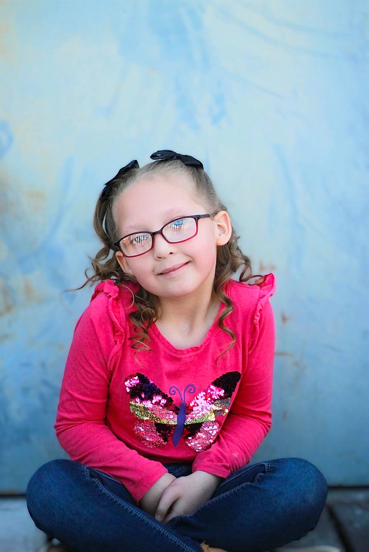 Ayva joined the competition — help win amazing prizes! black_hair, blue, chin, clothing, electric_blue, eyewear, flash_photography, fun, grass, happy, human, jeans, joy, lip, long_hair, magenta, person, pink, skin, smile