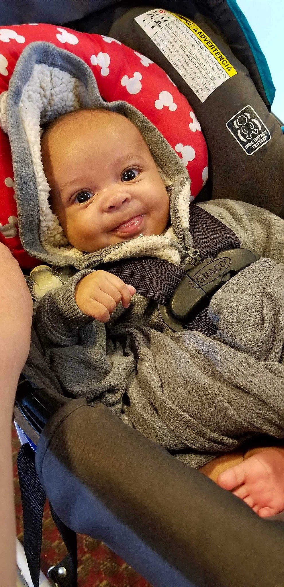 Quintyn joined the competition — help win amazing prizes! baby, baby_carriage, baby_in_car_seat, baby_products, car_seat, cheek, child, joy, person, product, toddler
