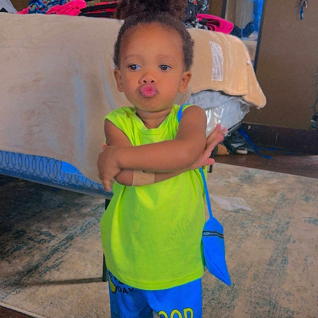 Kay Leeonna joined the competition — help win amazing prizes! bed, bedroom, boy, child, clothing, face, footwear, furniture, head, indoors, jeans, male, pants, person, photography, portrait, room, shoe, standing, t_shirt
