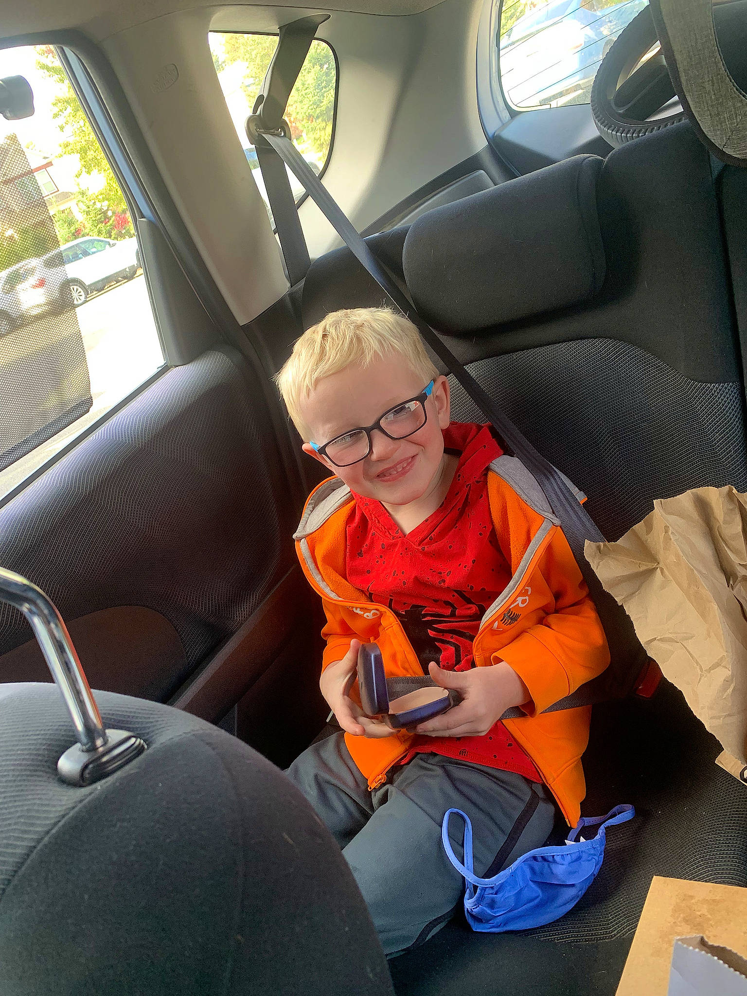 James joined the competition — help win amazing prizes! auto_part, automotive_design, automotive_exterior, car, car_seat, car_seat_cover, comfort, eyewear, family_car, goggles, head_restraint, joy, mode_of_transport, motor_vehicle, person, plant, seat_belt, smile, steering_part, vehicle