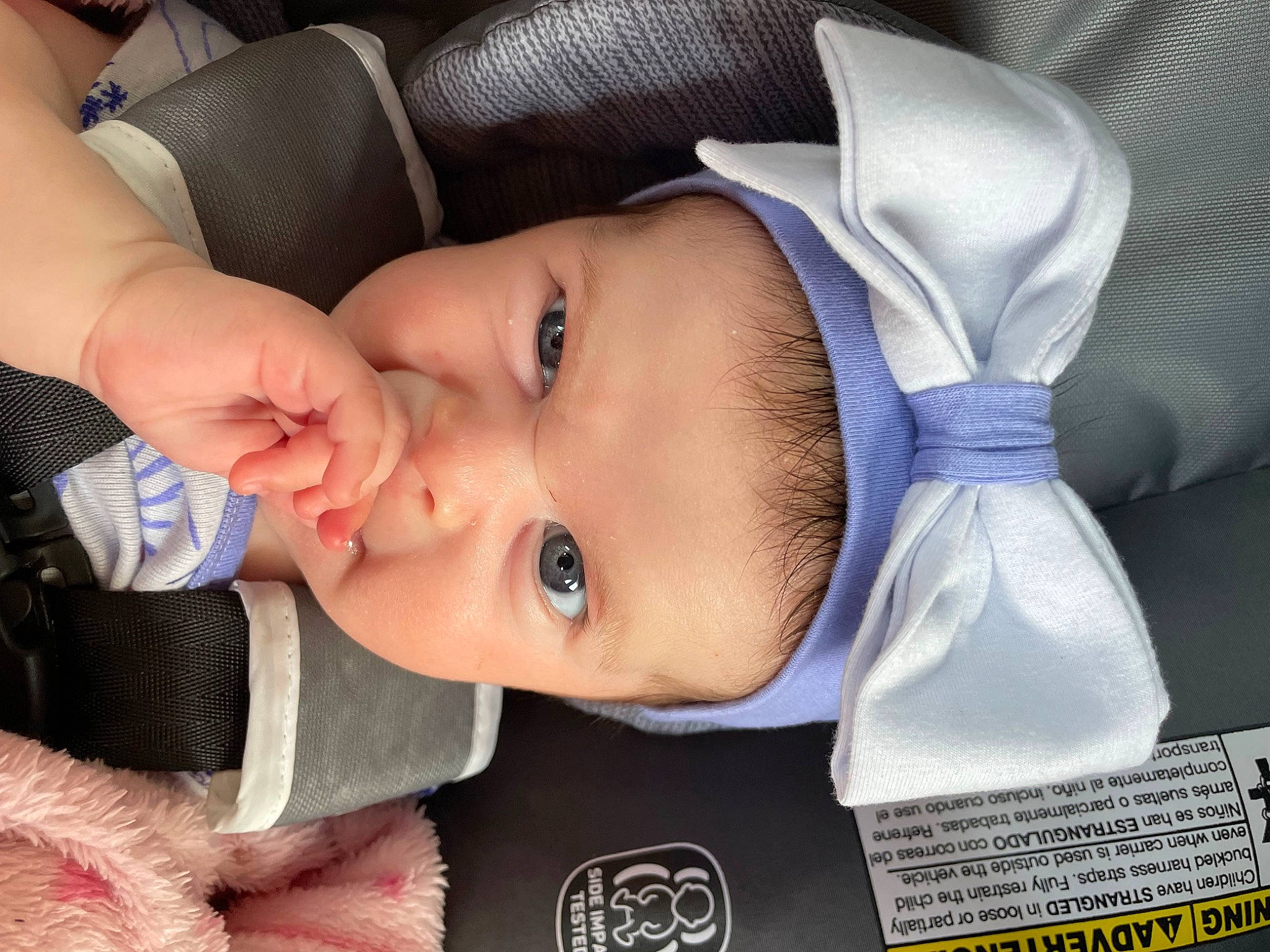 Mariafernanda is registered to the contest to win money with this photo: baby, baby_toddler_clothing, beauty, cheek, child, chin, ear, eye, eyebrow, eyelash, finger, head, headgear, iris, lip, mouth, nose, person, product, skin