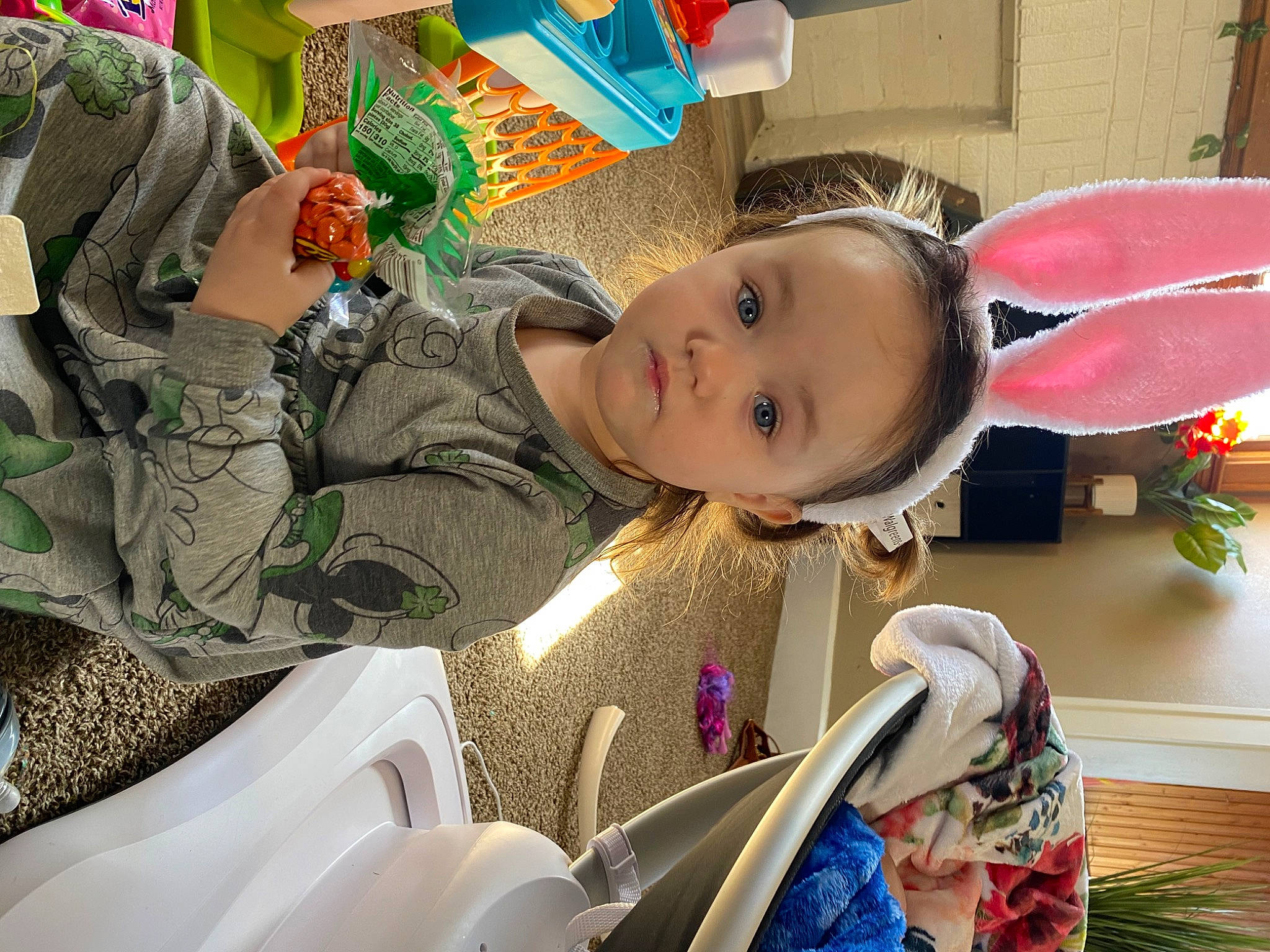 Hazel is registered to the contest to win money with this photo: baby, child, event, fun, happy, houseplant, kindergarten, leisure, person, plant, play, room, sitting, smile, toddler, vacation