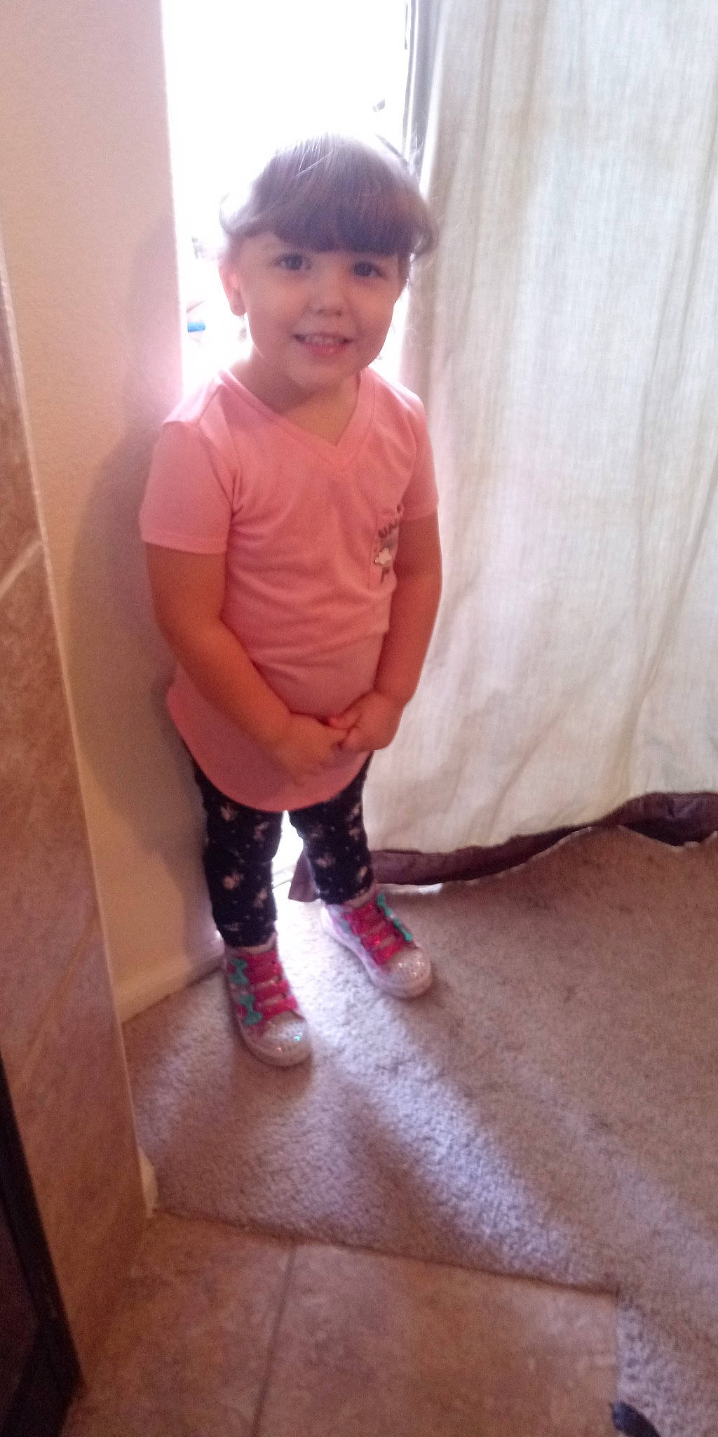 Tegan joined the competition — help win amazing prizes! baby, cheek, child, finger, joy, knee, leg, person, shoe, skin, standing, thumb, toddler