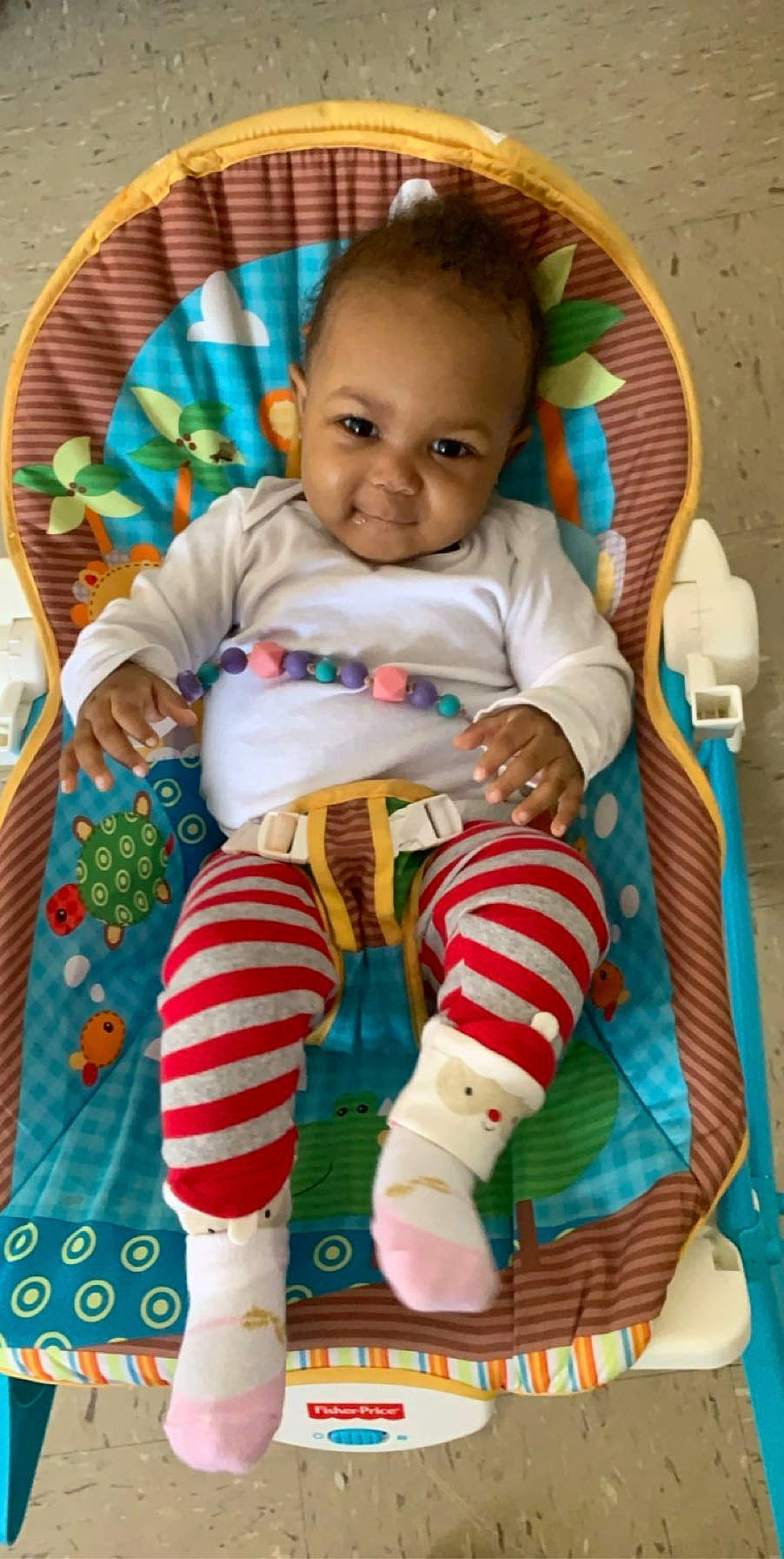 Toni is registered to the contest to win money with this photo: baby, baby_products, baby_toddler_clothing, cheek, child, person, play, product, toddler, toy