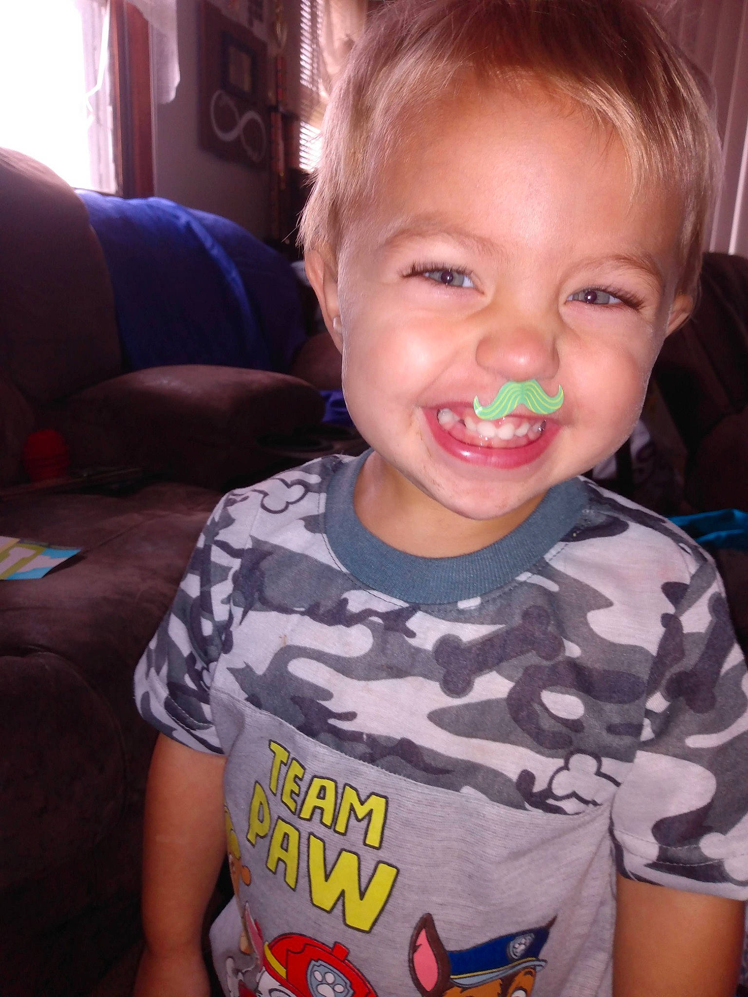 Caspian is registered to the contest to win money with this photo: cheek, child, chin, ear, face, facial_expression, fun, happy, head, joy, lip, mouth, nose, organ, person, play, skin, smile, toddler, tongue