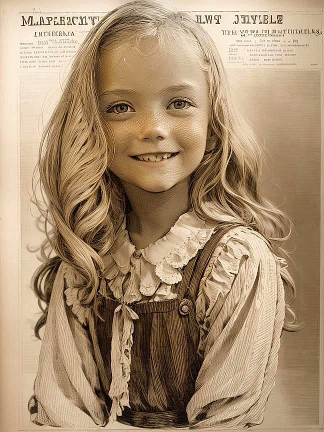 Eva a rejoint le concours — aidez-le/la à gagner de superbes lots ! art, blond, brown_hair, child, facial_expression, flash_photography, hairstyle, happy, illustration, iris, joy, long_hair, monochrome, pattern, person, poster, smile, stock_photography, style, surfer_hair