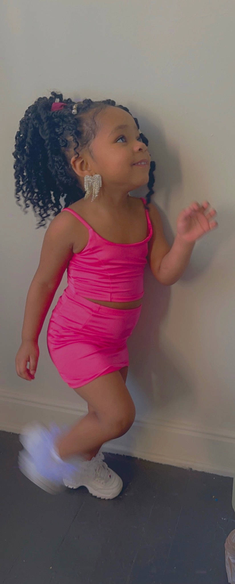 Goddess joined the competition — help win amazing prizes! active_tank, baby_toddler_clothing, cheek, dress, hair, human_body, iris, joint, knee, leg, lip, one_piece_garment, organ, person, pink, shoulder, skin, sleeve, smile, thigh