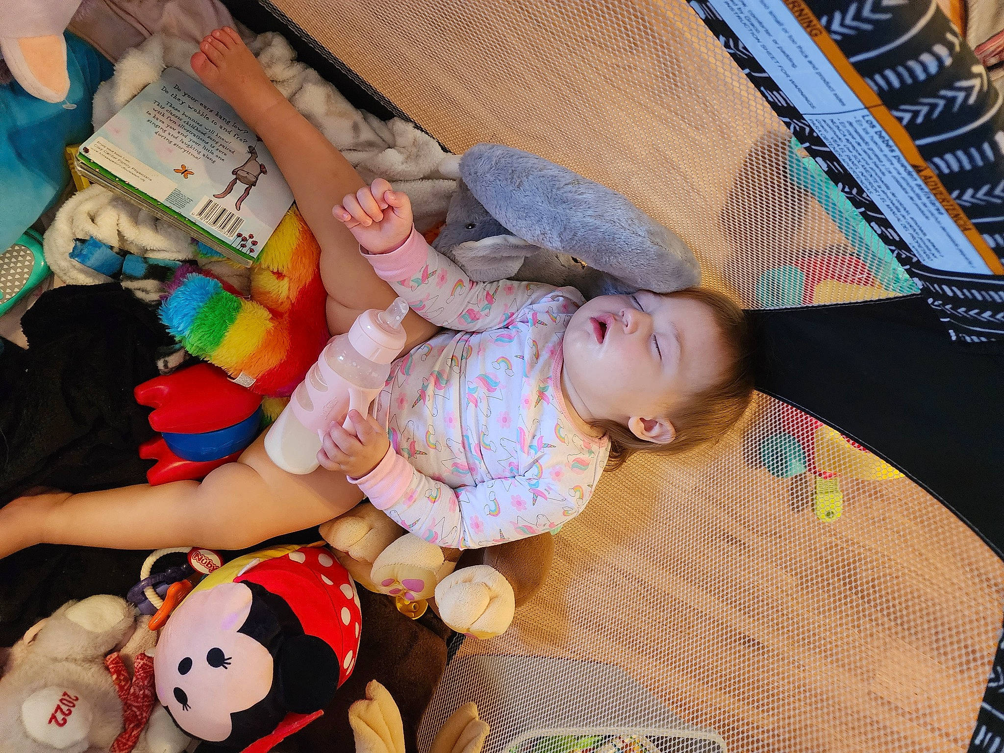 Annalynn joined the competition — help win amazing prizes! baby, baby_toddler_clothing, child, comfort, facial_expression, fun, happy, lap, leisure, mammal, pattern, people, person, photograph, product, room, snapshot, t_shirt, textile, thigh