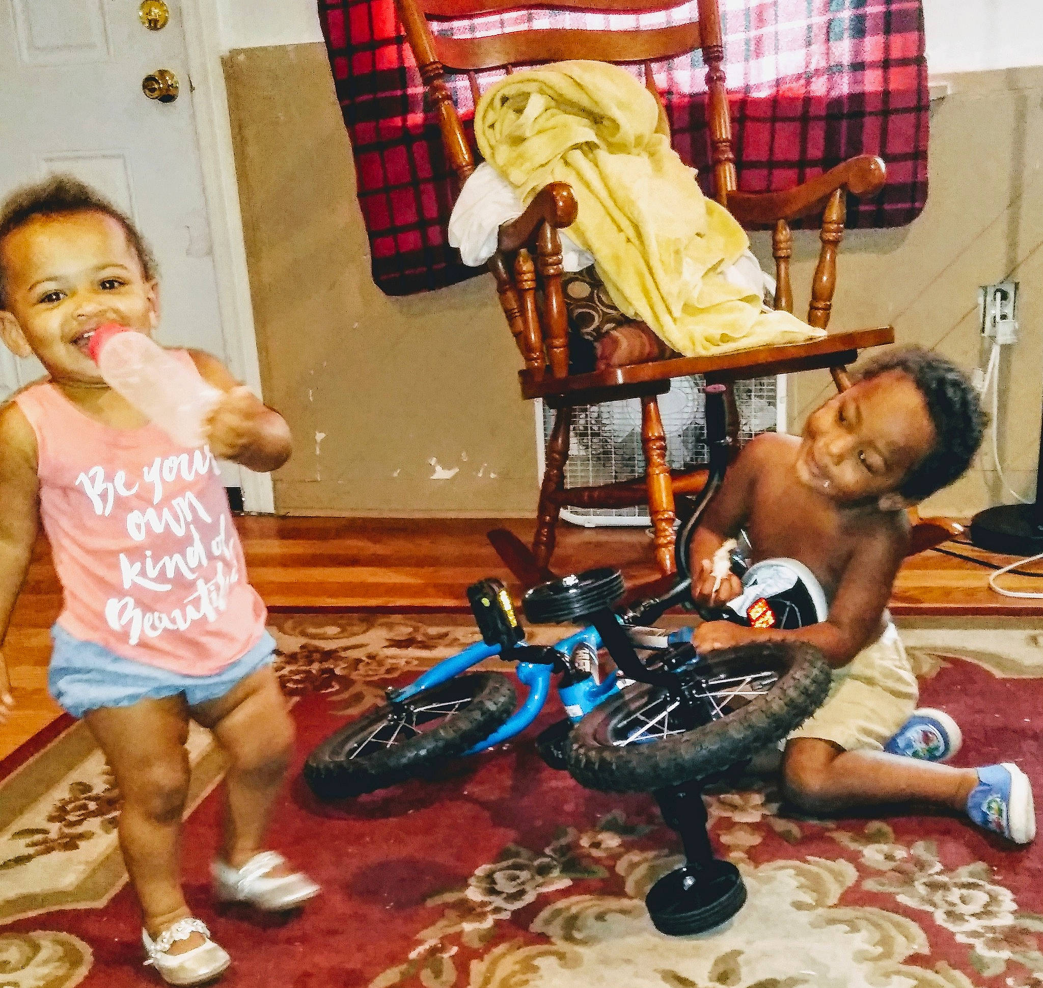 Briella is registered to the contest to win money with this photo: child, joy, person