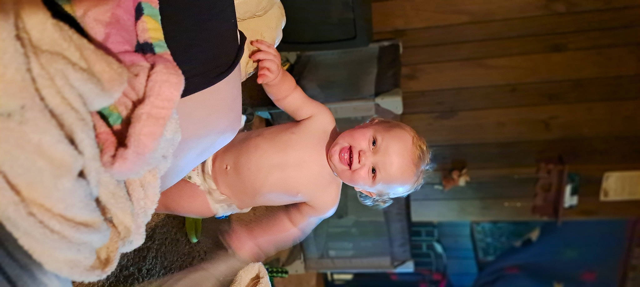 Joseph is registered to the contest to win money with this photo: abdomen, baby, baby_toddler_clothing, barechested, chest, elbow, finger, fun, hand, happy, human_leg, joy, knee, mouth, person, smile, stomach, thigh, thumb, toddler
