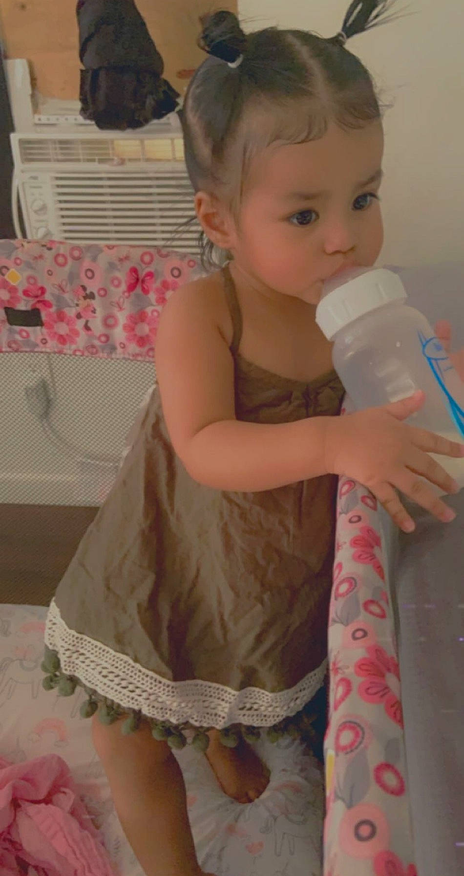 Amorè Nylah is registered to the contest to win money with this photo: baby, baby_products, baby_toddler_clothing, child, dress, person, product, skin, textile, toddler