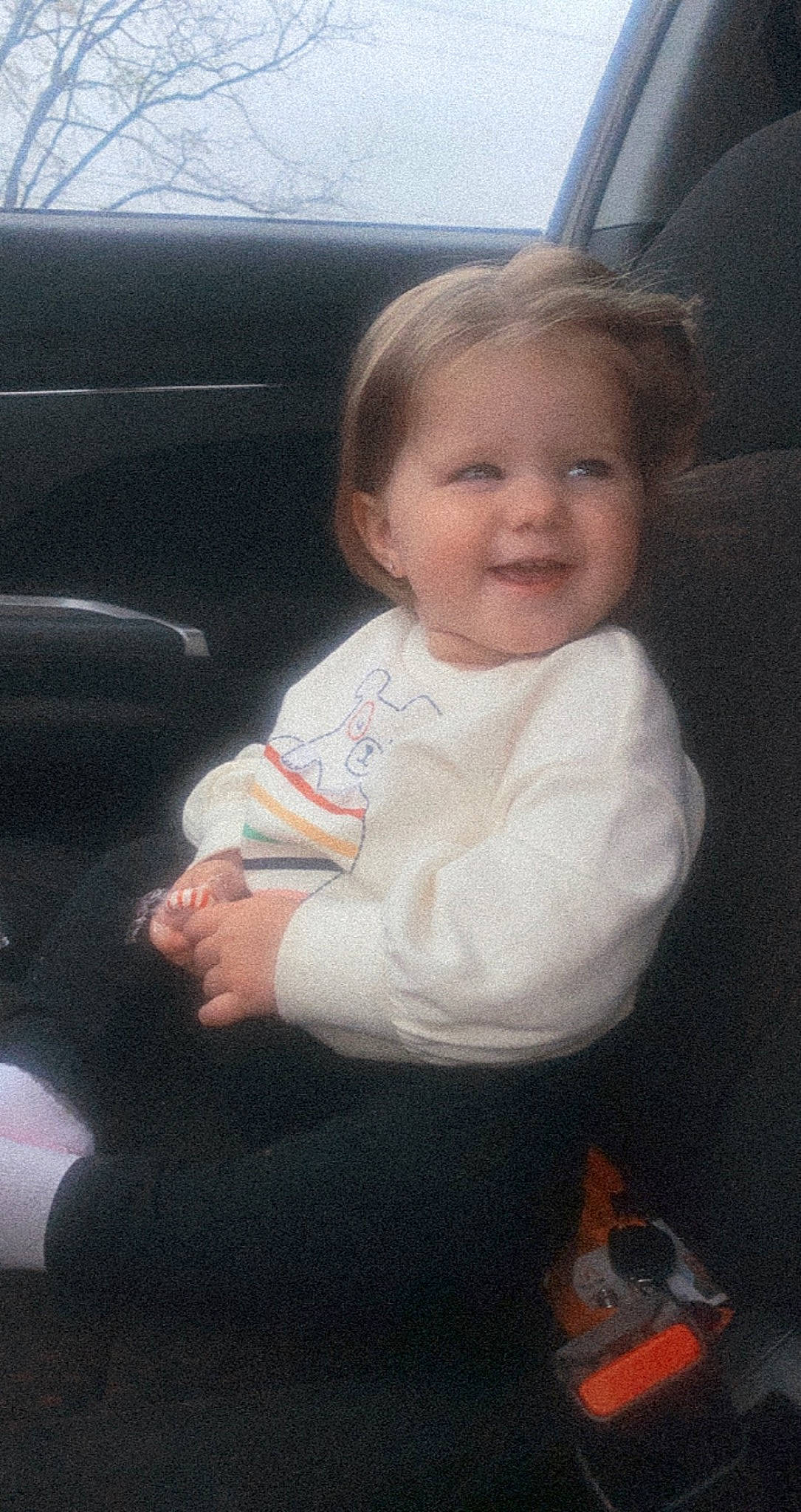 Payslee Renea Youngblood is registered to the contest to win money with this photo: baby, car, car_seat, cheek, child, face, family, family_car, luxury_vehicle, people, person, sitting, skin, smile, toddler, vacation, vehicle