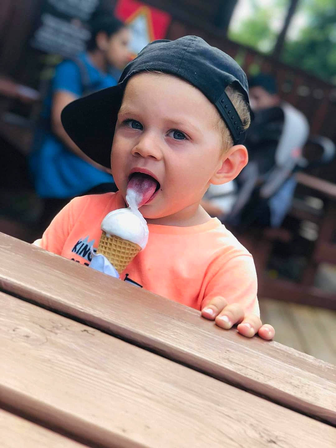 Denis joined the competition — help win amazing prizes! baby, blurred, child, fun, headwear, mouth, nose, person, smile, surprise, toddler, vacation, wood