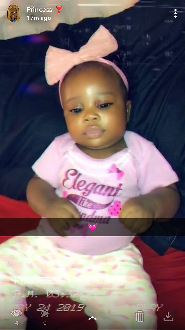 Armani joined the competition — help win amazing prizes! arm, baby, cheek, child, cool, daughter, ear, face, forehead, fun, happy, head, lip, mouth, person, pink, play, sitting, skin, smile