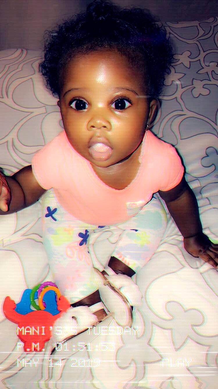 Arnani is registered to the contest to win money with this photo: baby, black_hair, cheek, child, eye, eyebrow, face, forehead, hair, head, lip, nose, person, skin, smile, toddler