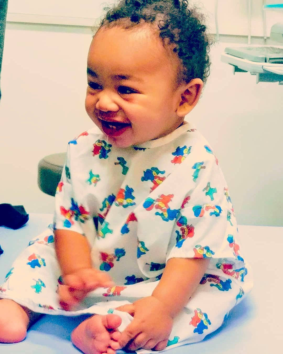 Orion joined the competition — help win amazing prizes! arm, baby, baby_toddler_clothing, blue, cheek, dress, eye, face, facial_expression, finger, hairstyle, happy, mouth, neck, nose, person, skin, sleeve, smile, t_shirt