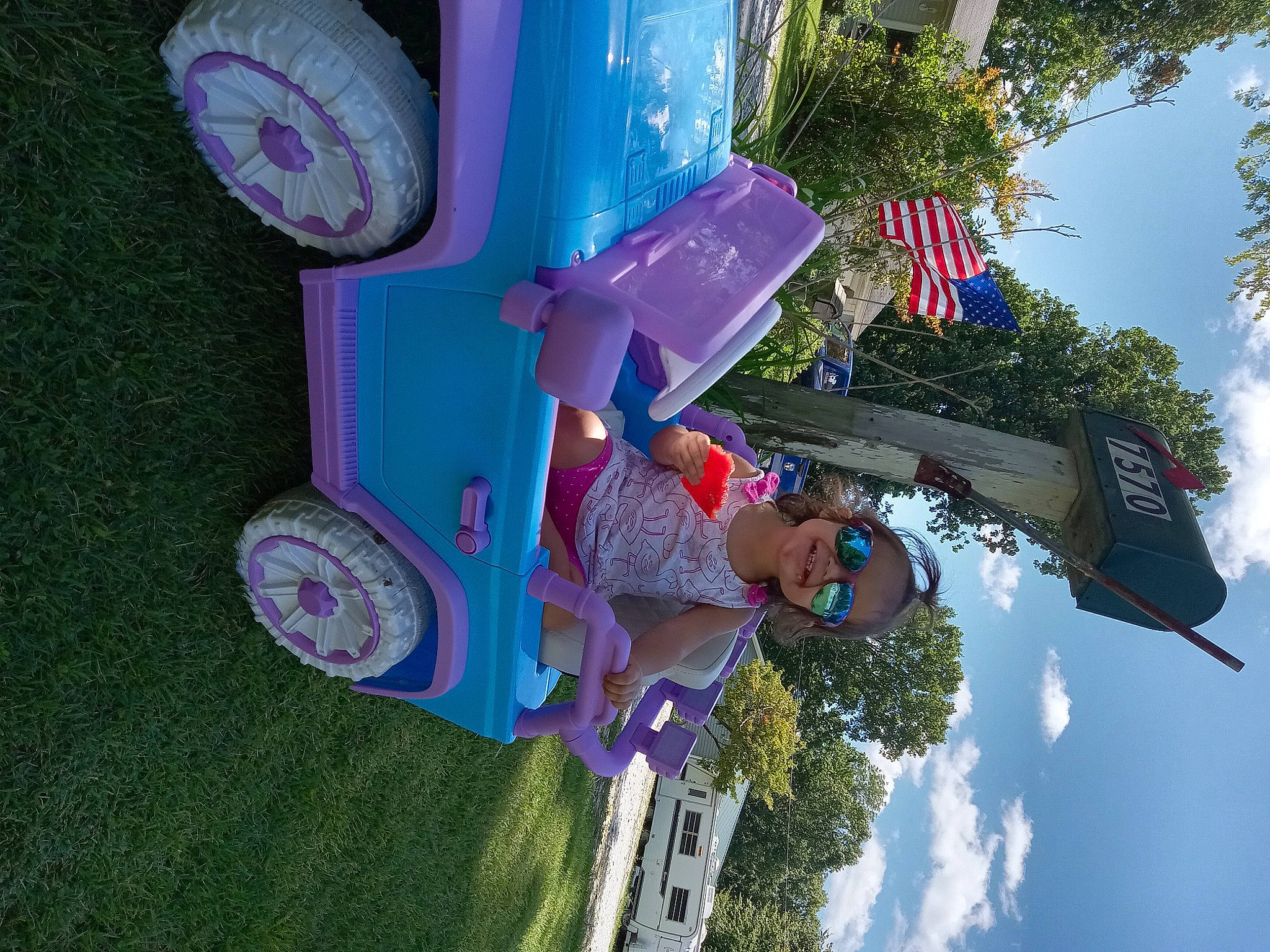 Anna joined the competition — help win amazing prizes! automotive_tire, azure, cloud, electric_blue, fun, green, hat, joy, leisure, magenta, person, pink, plant, purple, recreation, sky, smile, summer, tire, travel