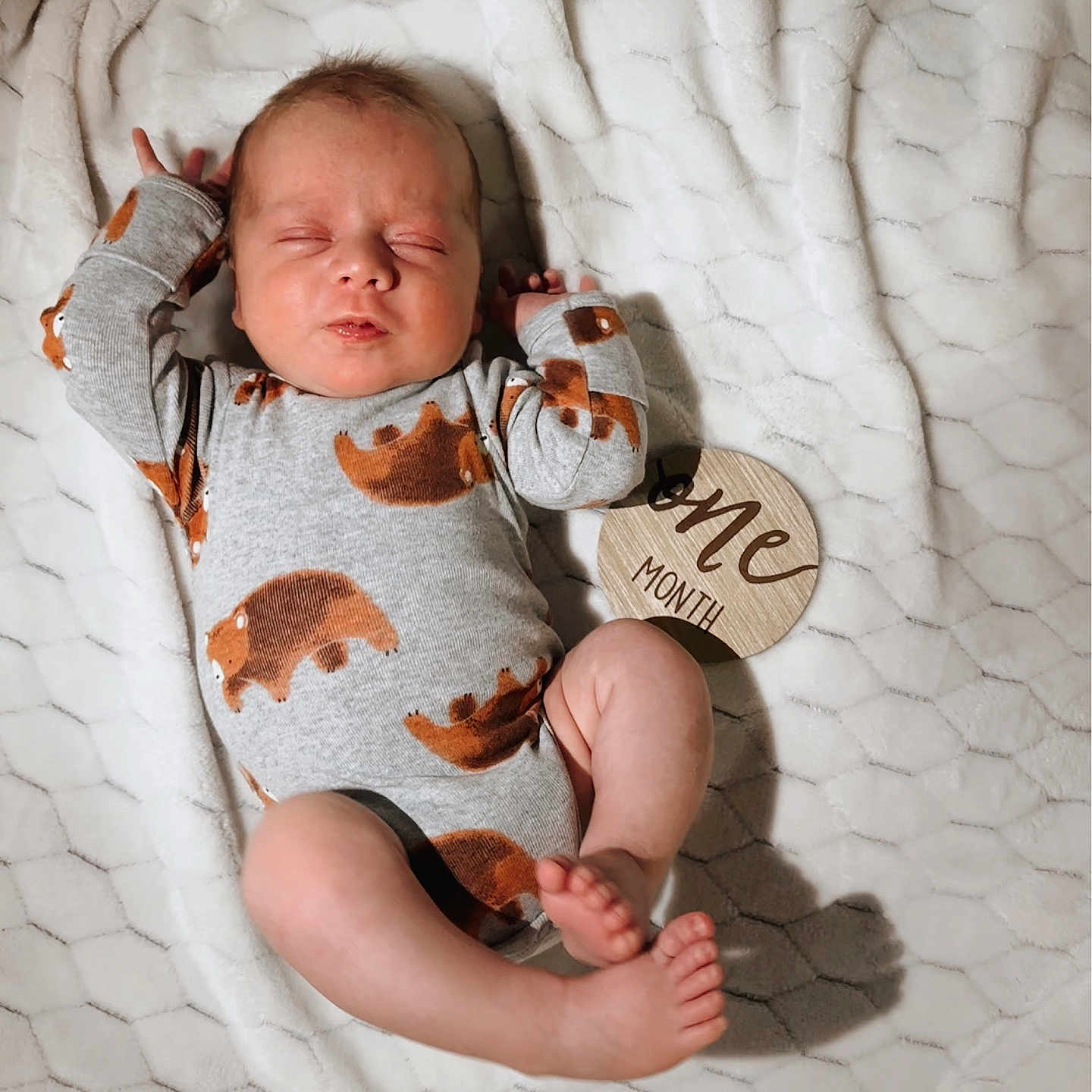 Walker is registered to the contest to win money with this photo: baby, bed, bedroom, blanket, bodypart, clothing, cradle, crib, cushion, face, finger, furniture, hand, happy, head, homedecor, indoors, infantbed, newborn, pajamas