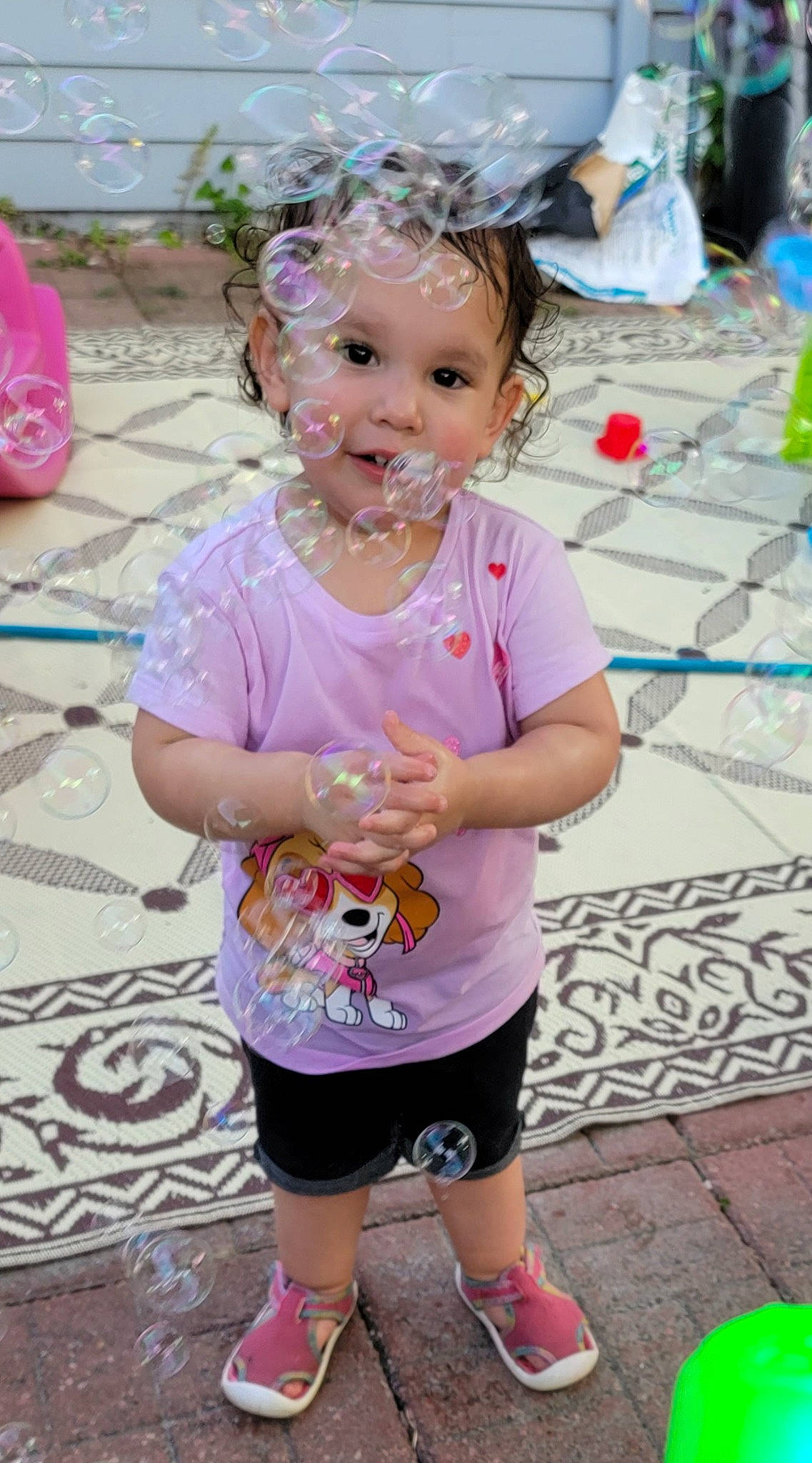 Leilani joined the competition — help win amazing prizes! baby_toddler_clothing, child, event, fun, green, happy, leisure, magenta, party, person, photograph, pink, purple, recreation, shorts, sleeve, snapshot, summer, toddler, vacation