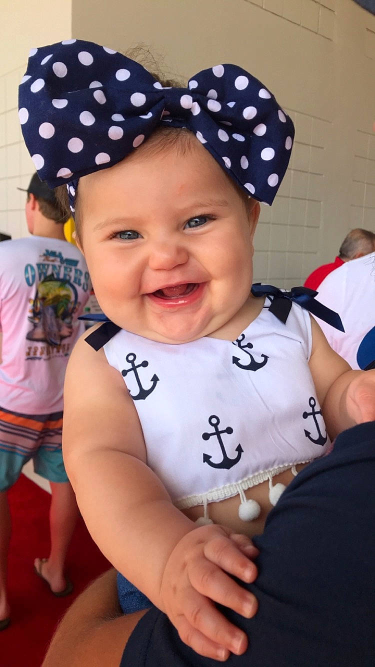Melody Rose is registered to the contest to win money with this photo: baby_products, cap, child, cool, day, fashion_accessory, fun, girl, hair_accessory, happiness, hat, headgear, infant, joy, person, product, smile, textile, toddler
