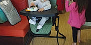 Joseph a rejoint le concours — aidez-le/la à gagner de superbes lots ! baby, child, woman, high_chair, toy, pacifier, indoor, flooring, shoes, furniture, person, walking, door, bag, suitcase, clothing, hair, room, family, casual