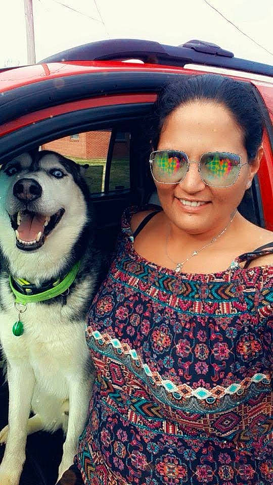 Echo joined the competition — help win amazing prizes! beauty, car, carnivore, companion_dog, cool, dog, dog_breed, dog_collar, earrings, eyewear, fun, happy, organ, people, photograph, smile, snout, sporting_group, sunglasses, vision_care